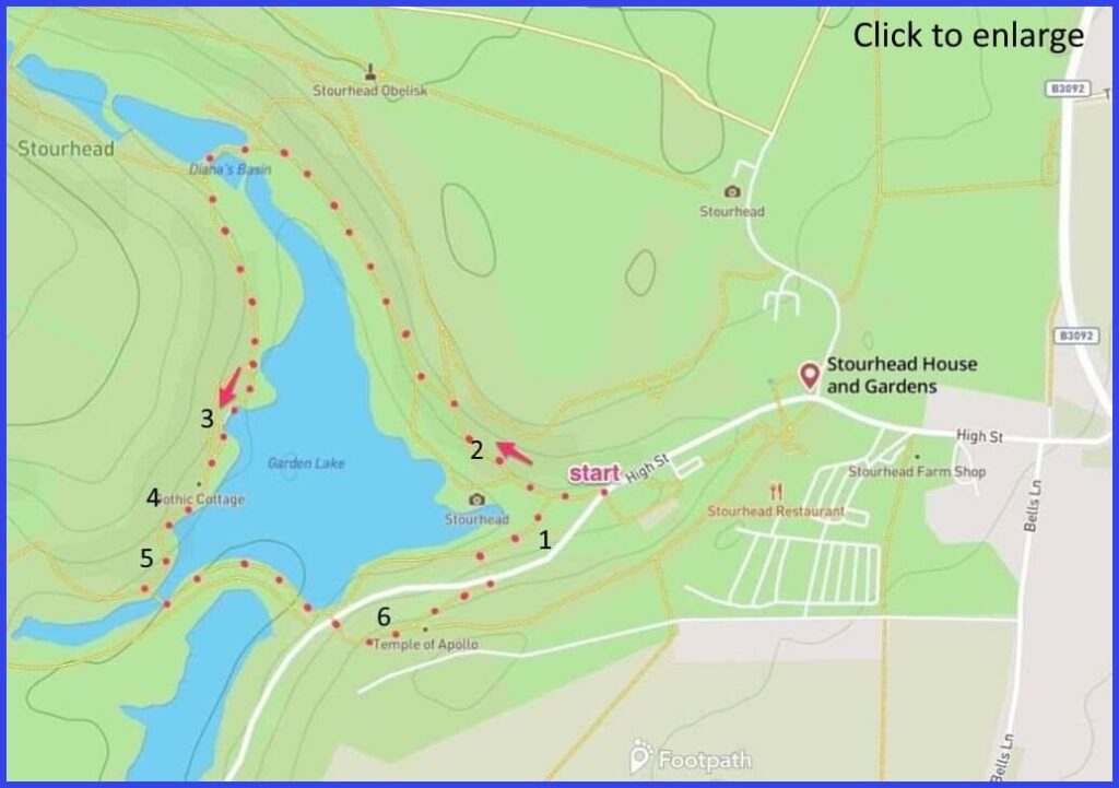walk map Stourhead