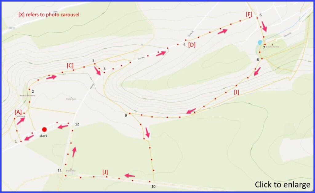 walk map Westbury