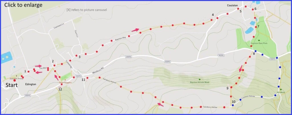 An Easy Circular Walk Around Edington, A Village In Wiltshire