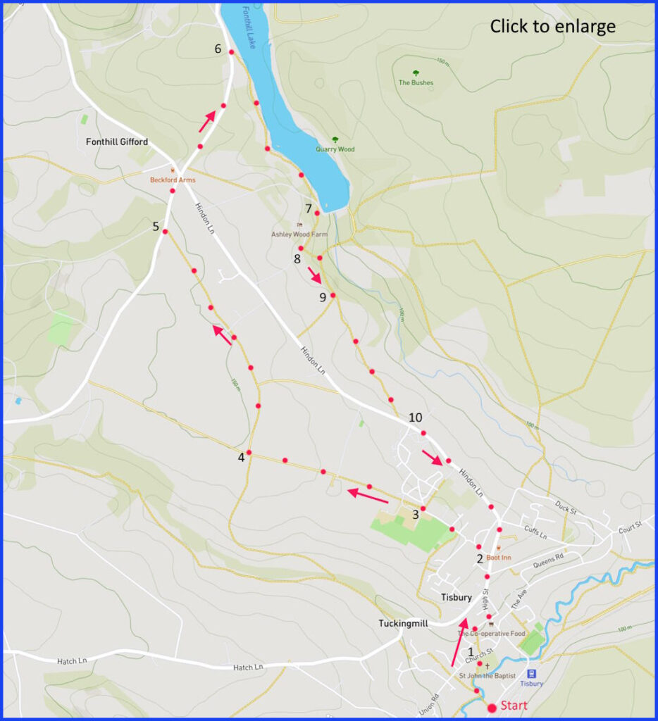 walk map Tisbury